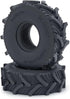 RCHUBAM 4PCS 1.0" Micro Crawler Tires - Rubber Mud Tires for 1/18 TRX4M 1/24 Axial SCX24 RC Crawler Car (62mm)
