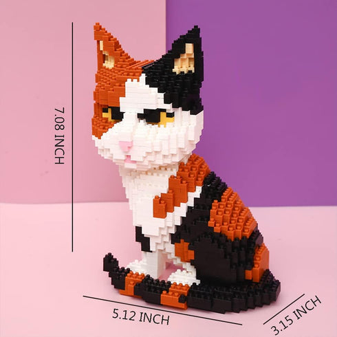 Uvini Adult Building Set - Blocks Pets, Micro Bricks Cat Animal Toy for Kids 10-14, Teens or Adults, 1300 Pieces (1301)