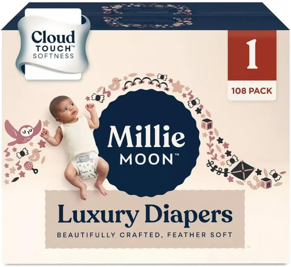 Generic New Best Millie Moon Luxury Diapers -108 Count Pack of 1