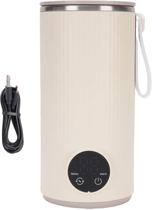 Kikumi Portable Bottle Warmer and Mixer, Electric Coffee Steamer with Uniform Heating, Precise