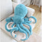 AIRROAD Giant Stuffed Animal Blue Octopus - Extra Large Plush 36 Inches Long, Super Soft for Kids and Adults