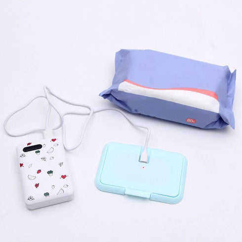 Portable Baby Wipe Warmer & Dispenser - Ideal for Diapering