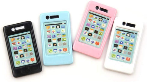 7Pcs Dollhouse Mini Mobiles Phones, Miniatures Cell Phones, Metal Simulation Telephones for 1/12 1/6 Scale Dolls House