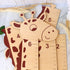 Customizable Giraffe Height Chart - Wooden Growth Ruler for Kids' Rooms