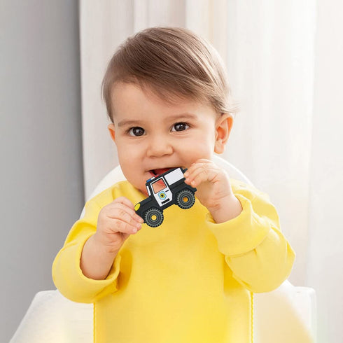 3 Car Series Baby Teething Toys,Food Grade Silicone Chew Teether for Months+ Infant Boy and Girl,Toddler Sensory