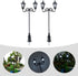 Yardwe 2pcs Miniature Street Light Model, 1:87 Road Light Micro Landscape Ornament for Outdoor Decor