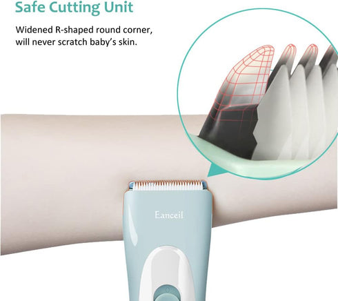 Trimmer, Baby Hair Clippers, Ceramic Blade Electric Kids Hair Ultra-Quiet Cordless Rechargeable Waterproof Haircut Kit
