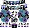 Wolf Party Decoration Theme Banners, Latex Balloons, Cupcake Toppers for Children and Adults Birthday Party