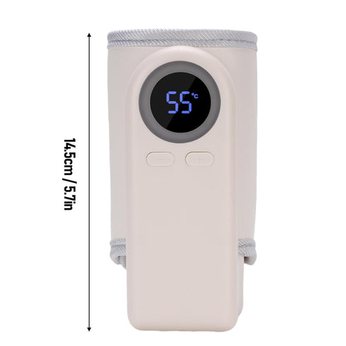 HaloVerde 10000mAh Portable Bottle Warmer with Battery for Travel and On The Go Feedings, A Rechargeable Baby Bottle