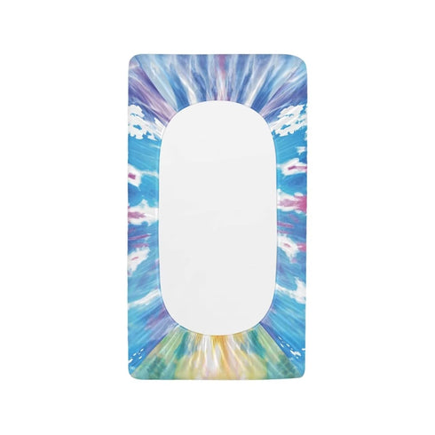 Tie Dye Diaper Change Table Covers Waterproof Girl Changing Pad Cover for All Season Breathable Cradle Mattress Sheets