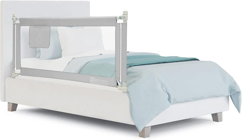 57-in (57 INCH, HONEY JOY Bed Rail for Toddlers, Extra Long, Portable Safety Bed Guardrail w/Side Pocket, Baby Bed Rail