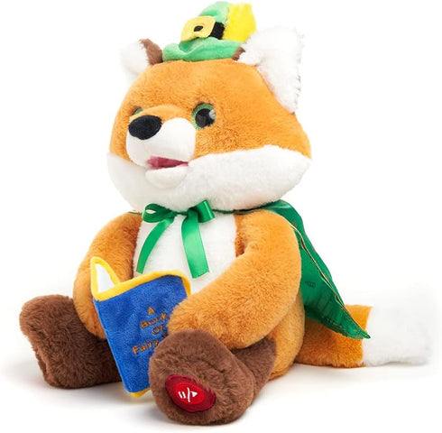 Cuddle Barn Sir Frederick The Storyteller Fox Plush Toy, Animated Storytelling with 5 Fairy Tales