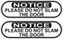 StickerTalk Oblong Do Not Slam Door Vinyl Stickers, 1 Sheet of 2 Stickers, 5 inches by 1.5 inches Each
