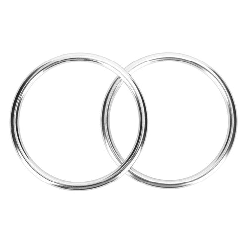 Accmor 3 inch Baby Sling Ring, Aluminium Wrap Rings, Soft Carrier Accessory for Infants & Toddlers (Bright Silver)