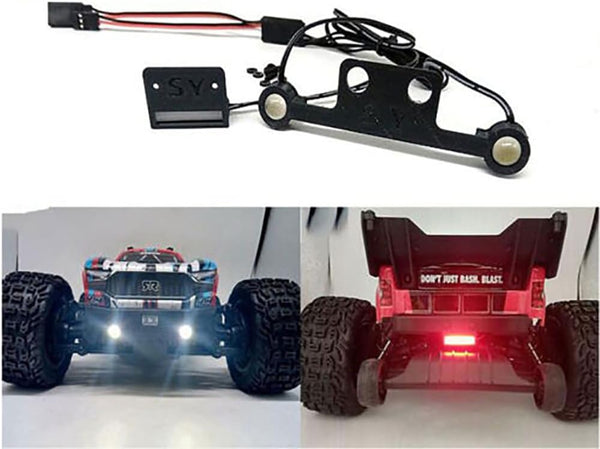 XBERSTAR RC LED Light Kits with Remote Control Switch for Arrma Vorteks Upgrade Parts (1 Set)