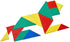 ETA hand2mind Small Plastic Tangrams, Set of 4