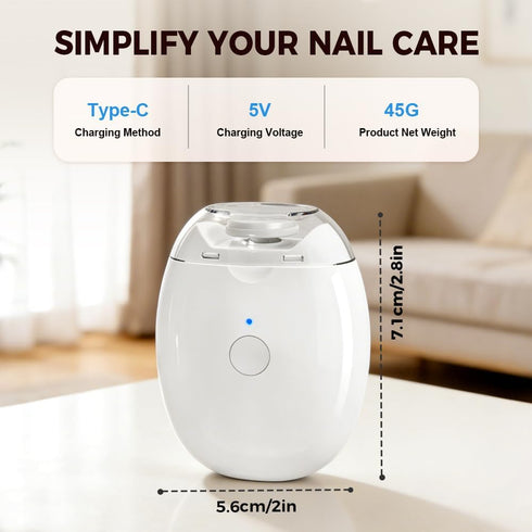 generic 2026 3 360 Trimmer (1) New Portable Automatic Electric Nail Clipper Speeds Degree Silent Nail Grinder with LED