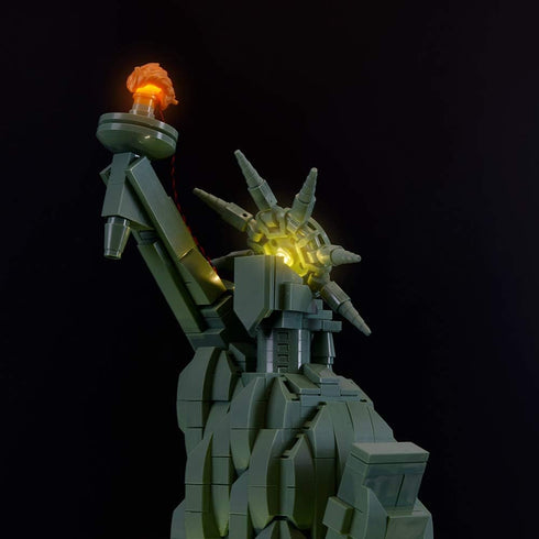 BRIKSMAX Led Lighting Kit for Architecture Statue of Liberty - Compatible with Lego 21042 Building Blocks