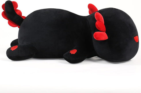 MIAOHAHA 19.6in Pillow(Black,50cm/19.6in) Plush Axolotl Toy Plush Pillow Axolotl Stuffed Animal Toy Cute Plushies Kids