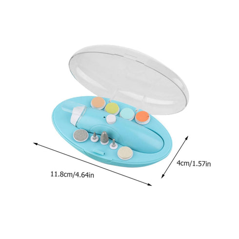 Ipetboom 9-in-1 Set Electric Nail Grinder Kit for Babies Adults Pets Portable Rechargeable Nail File Multiple Grinding