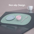 Cuddle Campus Silicone Placemat with Raised Edges for Kids, Non-Slip Table Setting for Dining, Comes with String for