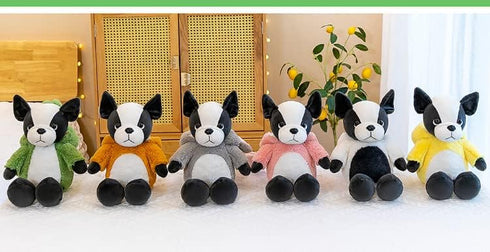 French Bulldog Stuffed Animal in Pink Bunny Costume - Adorable Plush Bull Dog Plush Toy for Kids, 13 Inch