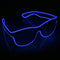 YouRfocus Wireless LED Light Up Glasses, Glow in the Dark for Rave Party, EDM, Blue