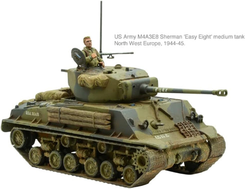 Warlord Games M4A3E8 Sherman Easy Eight - 1:56 Scale Model Tank for Bolt Action World War 2 Miniatures.