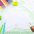 Glenmal 100 Pcs Large White Blank Puzzle Pieces, Oversize White Blank Papers for Art Display
