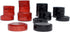 WE Games Checkers Pieces Only - 24 Red and Black Wooden Game Pieces with Drawstring Storage Bag, 1.5 Inch Diameter