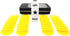 Left Right Center Dice Game Prime Set with 3 Dices + 40 Chips (Yellow)