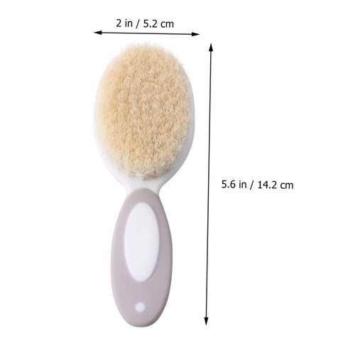 Set HEMOTON Infant Care Wool Shampoo Brush Brush and Comb Newborn Hair Care Products
