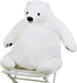 Djungelskog Bear Giant Simulation Plush Doll, 31.5 in/80 cm White Polar Bear, Huge Cuddly Teddy for Home Decoration