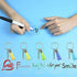 KINGFOREST 120PCS Acrylic Keychain Blanks Kit - 30 Keychain Rings, 30 Jump Rings, 30 Clear Discs, 30 Tassels