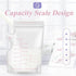 sartyee 100 Pack Breastmilk Storage Bags with Double Track Seal, Pre-Sterilized Food Grade Safe Breastmilk Storing Bags