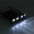 RC Car Roof Rack, Middle Size Luggage Carrier with Quadrate LED Lights for SCX10