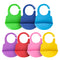 7 Pack Silicone Baby Bibs for Babies & Toddlers (6-72 Months), Waterproof Feeding, Easy Clean, Unisex, Non Messy