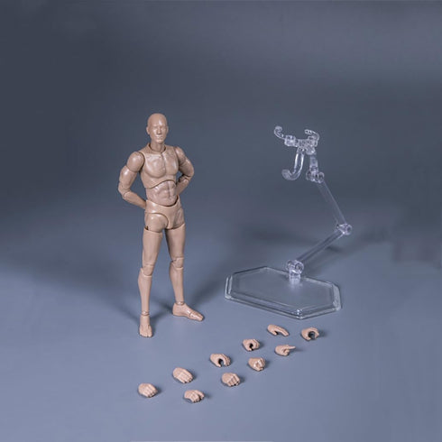 1:12 Scale Male Figure Body, 6in Flexible Drawman Action Figure Doll, Miniature Figure Collection