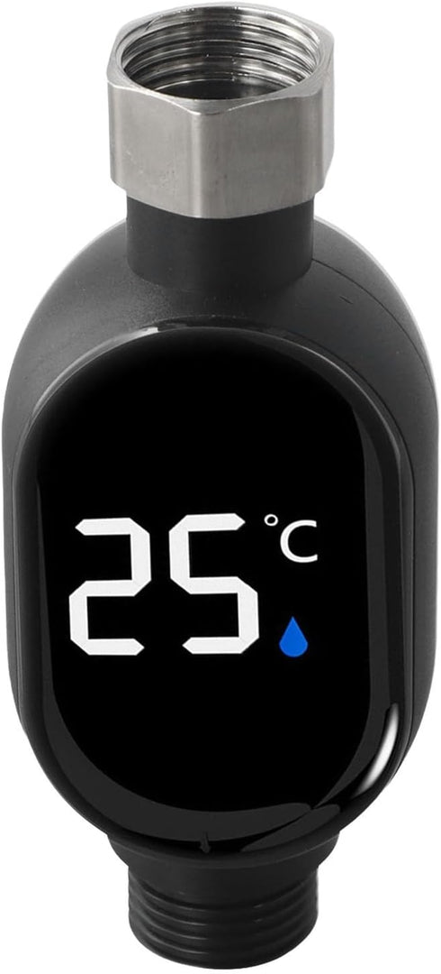 Shophubio 0-99C 1/2 Inch Digital Shower Head Thermometer with LED Color Display, Smart Bath Water Temperature Gauge