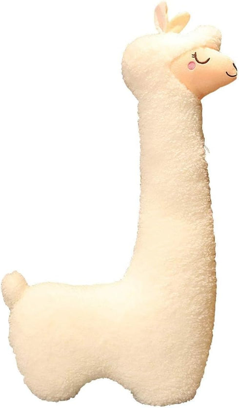 Hofun4U 39 Inch Llama Plush Pillow, Alpaca Stuffed Animal, Christmas Holiday Birthday Gift (White)