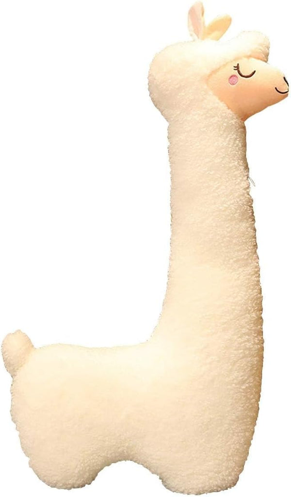 Hofun4U 39 Inch Llama Plush Pillow, Alpaca Stuffed Animal, Christmas Holiday Birthday Gift (White)