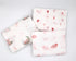 LMED Babyland 100% 3-Pack, 27x27 (70x70cm), 0+ Muslin Cotton Baby Receiving Cloths, in Soft & Gentle for Newborns