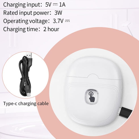 hunloch Trimmer Electric Nail Clipper, Electric Nail with Nail Clip Storage and LCD Light, USB Rechargeable Automatic
