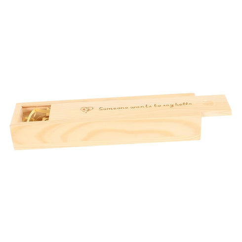 Levemolo Wooden Pregnancy Test Storage Box with Lid Multifunctional Keepsake Organizer for