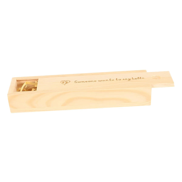 Levemolo Wooden Pregnancy Test Storage Box with Lid Multifunctional Keepsake Organizer for