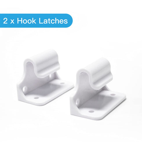 WOMHOM Retractable Baby Gate Hardware Replacement Parts Kit, Full Set Wall Mounting Accessories, Brackets, Screws