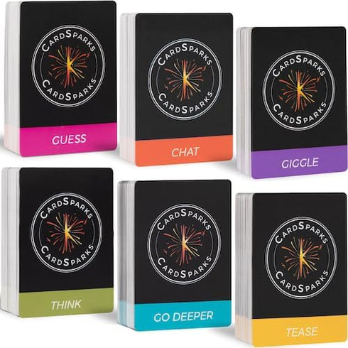 CardSparks! Couples Conversation Cards, 420 Cards for Better Relationships and Deeper Connection, Fun Game for Date