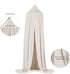 CuteeHagl Kids Bed Canopy Breathable Cotton Soft Cover Net for Crib Reading Nook Curtain Hanging Round Play Tent
