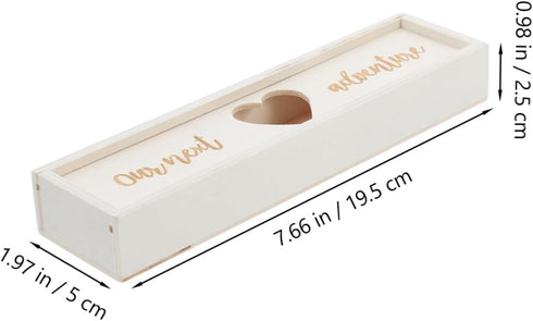 LIFKOME Wooden Pregnancy Test Kit Box Mom Gifts Unique Decorative Announcement Box for Women Sturdy and Elegant