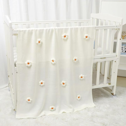 Baby Swaddle Blanket for Boys Girls, Knitted Soft Cozy Newborn Infant Receiving Blankets for Crib Stroller, 30x40 Inches